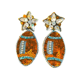 Boucles d'oreilles pendantes faites à la main en perles, bijoux bohèmes tendance pour femmes à prix avantageux - Product Image 1