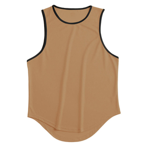 Débardeur de sport athlétique pour hommes, coupe stringer et dos nageur, couleur unie, pour musculation, entraînement et fitness, vente en gros - Product Image 3