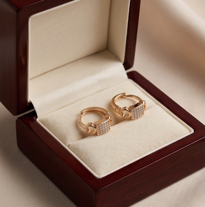DIVYORO CRYSTAL HOOPS - Product Image 1