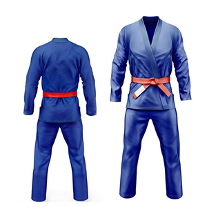 Wholesale <b>Cheap</b> Price Karate Uniforms <b>Set</b> Breathable Stretch Quick Dry Light Weight 100% Cotton Adult Men's Seamless Fusing - Product Image 4