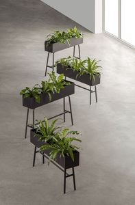 Soporte para Plantas de Estilo Mid-Century con Maceta Incluida, Maceta Grande de Metal con Soporte - Product Image 6