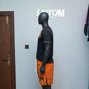 เสื้อผ้าผู้ชาย ชุดเซ็ต 2 ชิ้น เสื้อ+กางเกงขาสั้น แห้งเร็ว ผ้าฝ้าย 100% สไตล์ลำลอง สตรีทแวร์ ลายพิมพ์ รับทำโลโก้ของคุณเอง บริการ OEM - Product Image 3