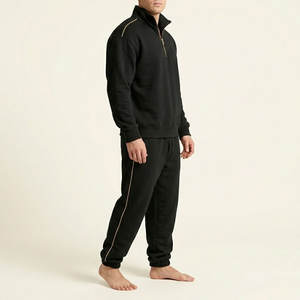 Chándal Unisex de Moda, 100% Algodón, Hecho a Medida, con Media Cremallera y Marca Personalizada - Product Image 3