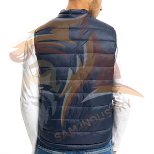 Chalecos Acolchados Personalizados con Logotipo, de Poliéster Grueso y Cálido, Sin Mangas, para Hombre, Estilo Nuevo, Chaqueta Acolchada Sin Mangas para Hombre - Product Image 2