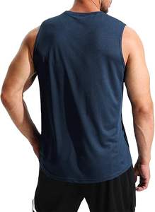 Camiseta Deportiva sin Mangas de Alta Calidad para Gimnasio y Fisicoculturismo, Transpirable, Absorbente de Sudor, Elástica y Acanalada para Hombre - Product Image 3