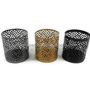Soporte votivo para velas de Metal de alta calidad, diseño de corte por láser, atractivo para decoración del hogar - Product Image 2