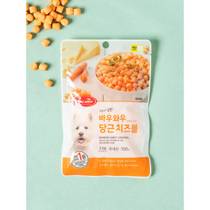 100g Bow Wow Carrot Cheese Treats for Dogs - Product Image 1