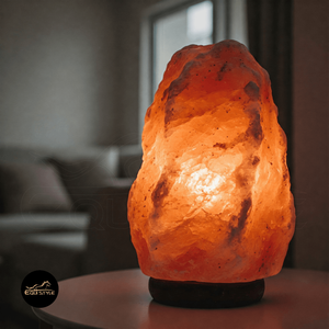 Lámparas de Sal del Himalaya Naturales de 1 a 15 kg, Base de Madera Tallada a Mano, Modernas, Duraderas, Embalaje Personalizado, Decoración para el Bienestar, Lámparas de Sal de Roca Auténticas - Product Image 1