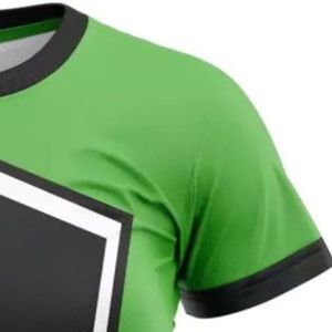 Camiseta de Fútbol para Mujer Verde y Negra de Manga Corta con Detalles Blancos, Ropa Deportiva Transpirable para Entrenamiento - Product Image 5