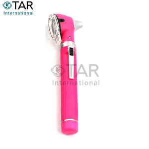 ชุดตรวจหูแบบพกพาพร้อมไฟส่องสว่าง สำหรับตรวจหู คอ จมูก  ขนาดพกพา สีชมพู  ใช้ในบ้านได้  พร้อมไฟเบอร์ออปติก - Product Image 3