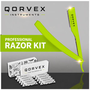 Razors <b>Barber</b> Straight Razor Kit .5mm Exposure 10 <b>Blades</b> Chicago - Product Image 3