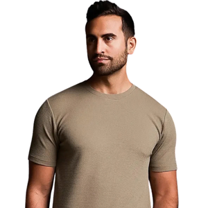 T-shirt col rond coupe classique pour homme, manches courtes, décontracté, personnalisable, en jersey de coton, pour usage quotidien, basique, vente en gros, OEM - Product Image 3