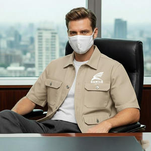 เสื้อแจ็คเก็ตเดนิมสีกรมท่าสไตล์ลำลองสำหรับผู้ชายรุ่น Tending 2025  เสื้อเชิ้ตเดนิมแฟชั่นทันสมัย ผลิตโดยผู้ผลิตแฟชั่นจากปากีสถาน - Product Image 3