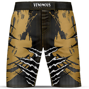 Shorts de combat MMA Venomous Gold Reaper – Qualité supérieure, personnalisables, avec cordon de serrage, taille mi-haute, motif tendance, service OEM - Product Image 2