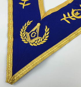 Delantal Masónico Bordado a Mano con Plata, de Poliéster, de Alta Calidad, Precio al por Mayor, Fabricante Chino - Product Image 3