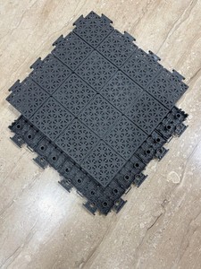 BlackLock Pro PP Interlocking <b>Tiles</b> UltraGrip Black PP Floor <b>Tiles</b> FlexiLock Black PP Interlocking <b>Tiles</b> - Product Image 3