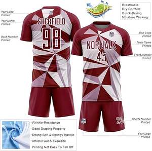 Uniforme de Fútbol de Último Diseño 100% Poliéster, Nuevo Estilo, Uniforme Profesional para Adultos, Calidad Premium, Color Personalizado, Secado Rápido - Product Image 3