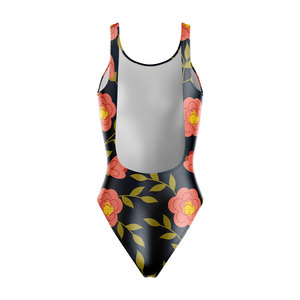 Traje de Baño Sublimado de Una Pieza para Mujer, Marca Privada, Ropa de Playa, Body con Estampado Personalizado, Secado Rápido, Elástico, de Fábrica - Product Image 5