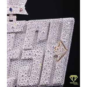 <b>Custom</b> <b>Name</b> Pendant With Crown VVS Moissanite Diamond 925 Sterling Silver Iced Out Hip Hop <b>Necklace</b> Luxury Jewelry - Product Image 5