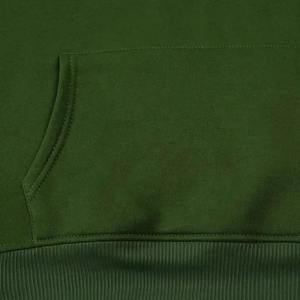 Sudadera con Capucha Unisex Verde 2026, Chándal de Color Sólido, Casual, Manga Larga, 100% Algodón, Peso Medio, para Otoño, Corte Regular - Product Image 6