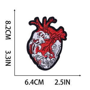 Badge brodé personnalisé professionnel, thermocollant pour vêtements, accessoires, chapeaux, sacs, transfert thermique, vente en gros d'usine - Product Image 5