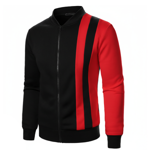 Wholesale Men's Jacket Premium Quality Winter Sleek Fashionable High Street Streetwear Outerwear Solid Bomber Jacket For Men - Product Image 3