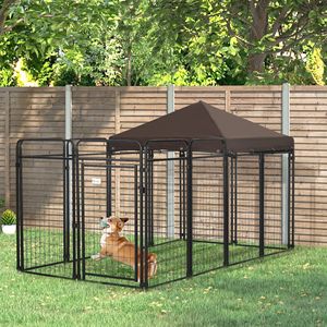 Grande e medio cane canile 9.3 'X 4.6' X 5.2 'Outdoor Pet casa mobili per il Comfort canino - Product Image 2