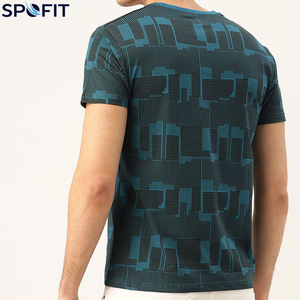 Chemises d'équipe personnalisées en sublimation, 100% polyester tricoté, col rond, t-shirts surdimensionnés pour hommes, t-shirt personnalisé en sublimation pour hommes - Product Image 6