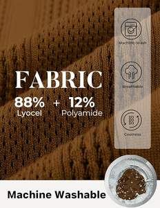 Chemises polo pour hommes à manches courtes, col en V, tricotées, décontractées, pour le golf - Product Image 2