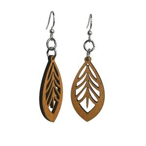 Boucles d'oreilles en bois géométriques en gros, bijoux hawaïens pour femmes et filles, boucles d'oreilles tendance d'Inde - Product Image 6