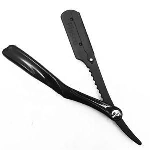 Herramienta de Barbería para Salón, Navaja Recta de Acero Inoxidable, Navaja Plegable de Acero Inoxidable para Cortar el Cabello - Product Image 3