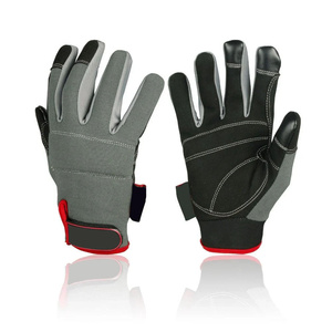 Custom Mechanic Gloves Synthetic <b>Leather</b> Amara Safety Gloves for Mechanics <b>Tool</b> Handling Carpenters Mechanic Gloves - Product Image 1