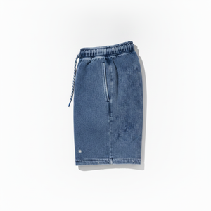 Shorts pour homme en jersey uni 100% coton, taille haute, respirants, avec taille élastique et logo sur le devant - Product Image 3