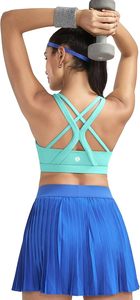 Soutien-gorge de sport dos nageur premium pour femme en tissu extensible léger, idéal pour la gym, la course, le Pilates, le yoga et les activités sportives. - Product Image 3