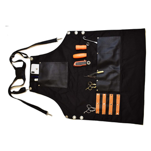 Delantal de Barbero con Logotipo Personalizado, ODM OEM 2026, Diseño Único de Cuero de Longitud Completa, Mejor Calidad, MOQ Bajo, Directo de Fábrica - Product Image 4