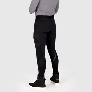 Jeans pour hommes Byker Wear, denim enduit de cuir, tissu écologique respirant, motif uni, été/hiver, décontracté - Product Image 6