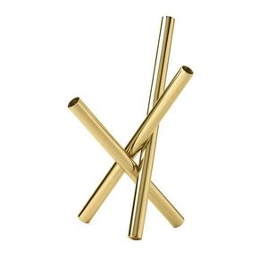 Jarrón minimalista de latón para mesa, hecho a mano, delgado, decorativo, para flores, para decoración moderna del hogar, jarrón metálico minimalista de moda. - Product Image 1