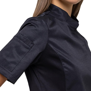 Best Price High Quality Short Sleeve <b>Chef</b> Jacket For Ladies Latest Design Fashionable <b>Chef</b> Coat With All Size Available - Product Image 4