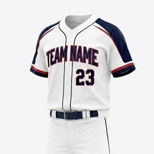 <b>Athletic</b> Baseball Uniform For Men Front Jersey And Matching Pants Custom Printed Sports Apparel For Teams And Training Sessions - Product Image 3