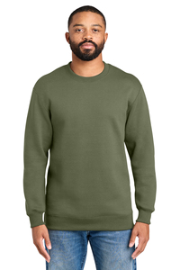 Sweat-shirt à col rond pour homme, 100% coton, couleur unie, coupe classique, pull sportif, tricoté pour l'automne, non doublé, anti-rétrécissement, séchage rapide, 240g - Product Image 1