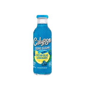 Auténtica limonada Calypso Ocean Blue de 473 ml, elaborada con arándanos, moras, frambuesas azules y limón, suministro al por mayor. - Product Image 1