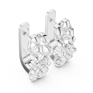 Pendientes de Aro con Textura de Burbuja Escultórica Dorada, Pendientes Huggie Modernos y Gruesos de Diseño, Joyería Minimalista con Diamantes para Mujer - Product Image 4