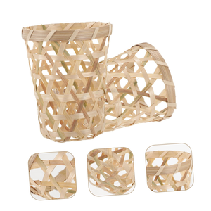 Handwoven <b>Cheap</b> Price Bamboo Cup Drink Holder Cup Holder Bag Home Decor Coffee Plant <b>Basket</b> from Vietnam - Product Image 1