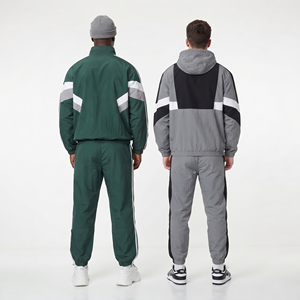 Custom Women Windbreaker Tracksuit Waterproof 100% Polyester Hooded Elastic Waist Streetwear Winter <b>Jacket</b> Pants Set - Product Image 5