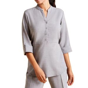 Ensemble d'uniformes de la meilleure qualité en coton, haut tunique et pantalon, personnalisé avec votre propre logo, confortable et respirant - Product Image 2