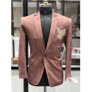 Vente flash - Costume de blazer pour homme moderne et élégant, coupe ajustée, pour mariage, réception, soirée, disponible à prix avantageux - Product Image 1