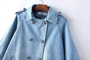 2026 New Arrival Women's Retro <b>Denim</b> Jacket Single Breasted Short <b>Coat</b> Round Neck Casual Versatile Spring Winter Autumn Washed - Product Image 5