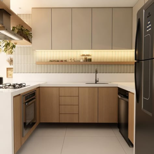 JY Project Customized Vietnam Modern Modular Ready to Assemble Kitchen <b>Cabinet</b> with Drawers and <b>Doors</b> European Style Cabinetry - Product Image 5