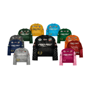 Camiseta Personalizada de Doble Manga, 100% Algodón Transpirable, con Estampado de Diamantes de Imitación, Estilo Casual, Hip Hop, a la Moda para Hombre - Product Image 1