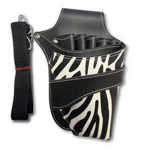 Scissor Pouch for Stylist Essentials Tools <b>Bag</b>, PU Leather Salon Hair Professional Scissors Holster with Shoulder Belt by LCI - Product Image 2